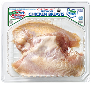 Organic Split Chicken Breasts Fresh Freeze