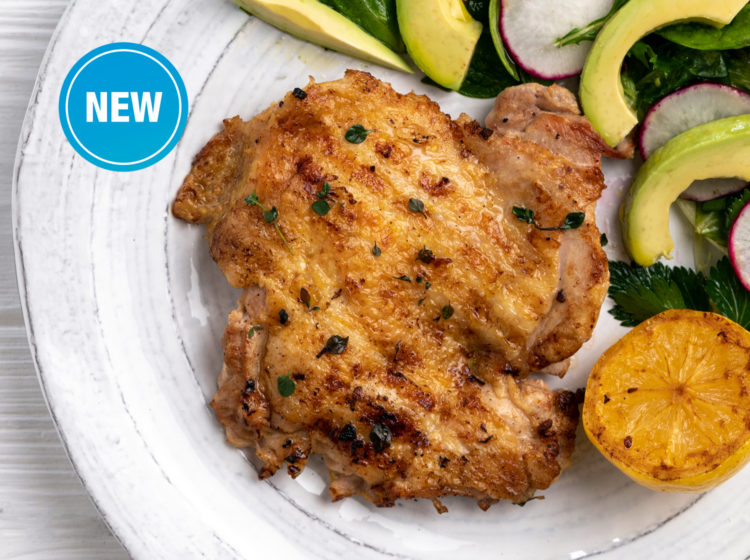 Lemon Thyme Chicken Paillard with Avocado Salad - Bell & Evans