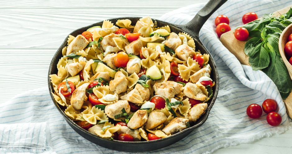 Summer Chicken Skillet Pasta Bell Evans