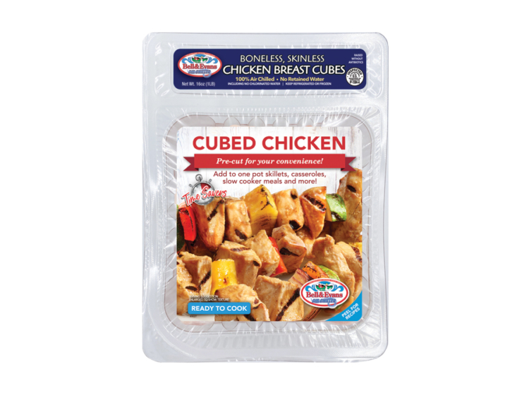 Cubed Chicken Breast