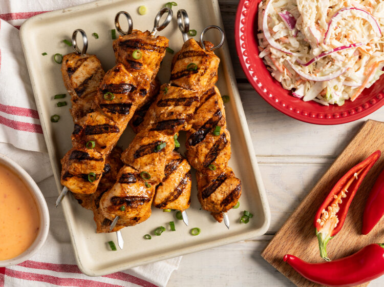 Grilled Firecracker Chicken Kabobs