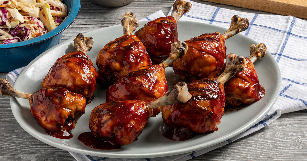 Raspberry BBQ Chicken Lollipops Bell Evans