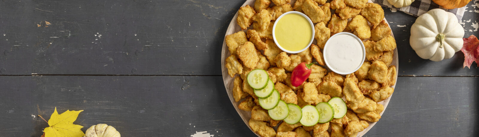 Chicken Nugget Pumpkin Tray