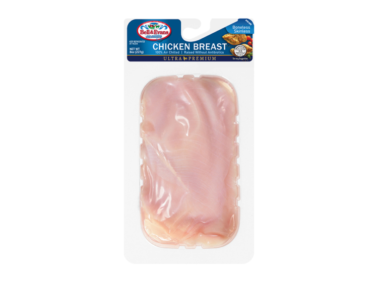 Ultra Premium Raised without Antibiotics, Boneless Skinless Chicken Breast, Single Serve