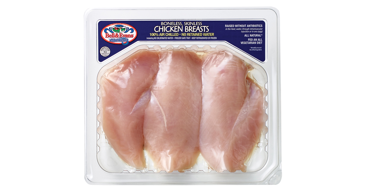 Boneless Skinless Chicken Breasts 8 packs 1 lb per pack